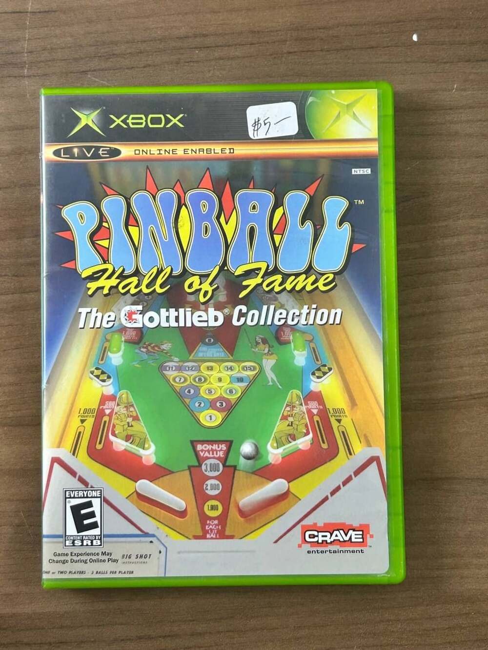 Pinball Hall of Fame The Gottlieb Collection Microsoft Xbox 2004 w/ Manual